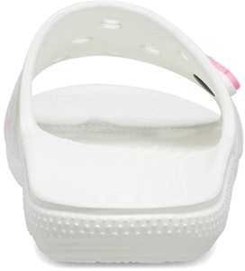 Crocs卡駱馳 舒適輕便漂染印花休閒拖鞋 白色 Details for Crocs卡駱馳 舒適輕便漂染印花休閒拖鞋 白色