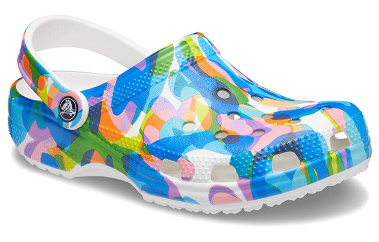Lookbook Crocs Classic Bubble Block Clogs 'Biru Pelbagai' 207298-94S