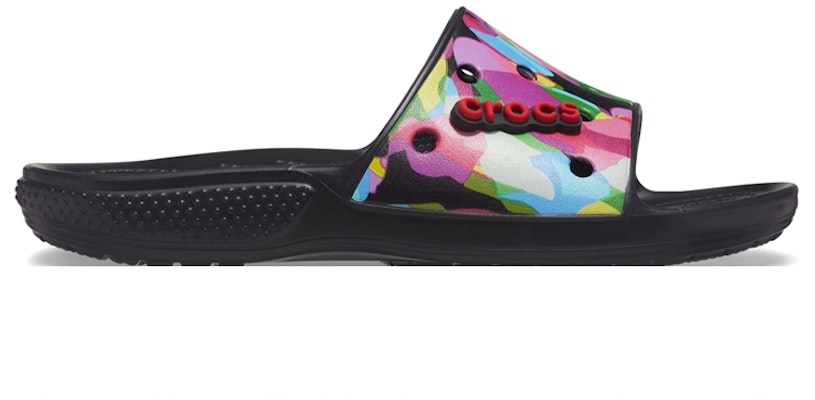 Crocs 舒適透氣 輕便泡泡迷彩圖樣拖鞋 黑色 Order Crocs 舒適透氣 輕便泡泡迷彩圖樣拖鞋 黑色