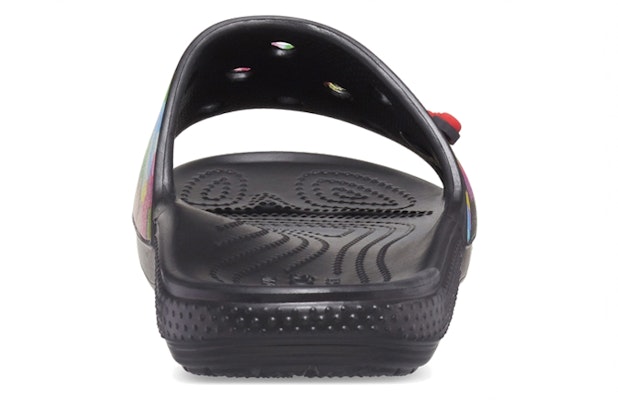Crocs 舒適透氣 輕便泡泡迷彩圖樣拖鞋 黑色 Details for Crocs 舒適透氣 輕便泡泡迷彩圖樣拖鞋 黑色