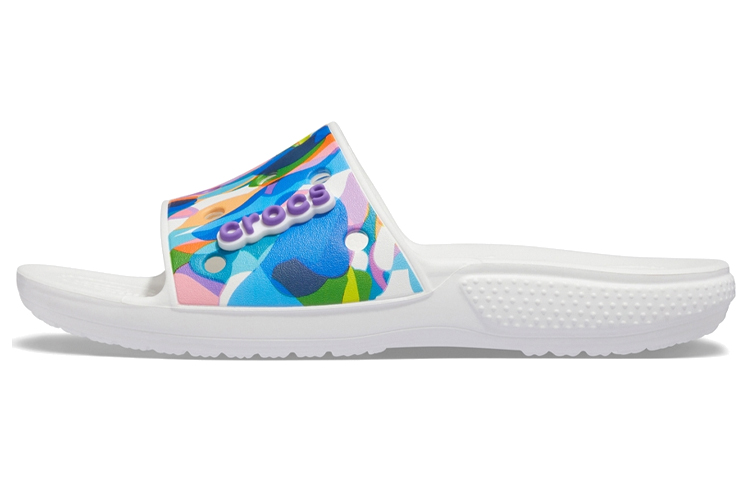 Crocs Classic Bubble Block Slides 'White Multi' 207408-94S
