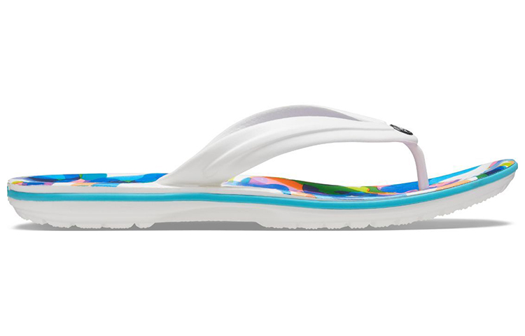 Order Crocs Classic Bubble Block Slides ''Weiß Multi'' 207615-94S