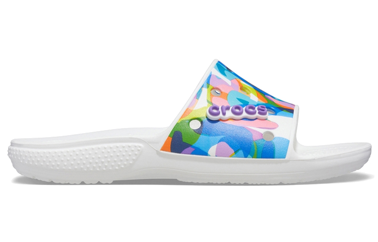 Order Selipar Crocs Classic Bubble Block 'Putih Multi' 207408-94S