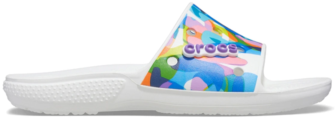 Selipar Crocs Classic Bubble Block 'Putih Multi' 207408-94S Order Selipar Crocs Classic Bubble Block 'Putih Multi' 207408-94S