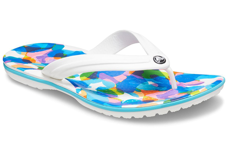Lookbook Crocs Classic Bubble Block Slides ''Weiß Multi'' 207615-94S