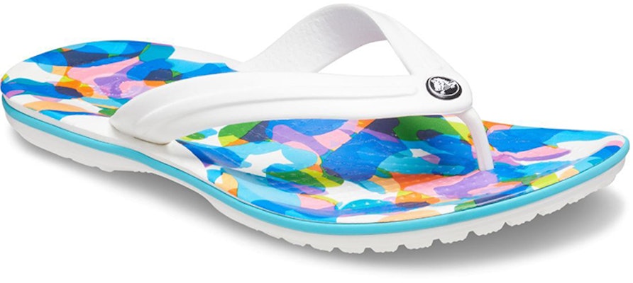 Crocs卡駱馳 Crocband 休閒拖鞋 白藍 Lookbook Crocs卡駱馳 Crocband 休閒拖鞋 白藍
