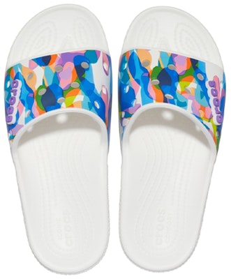 Crocs 舒適透氣 輕便泡泡迷彩印花拖鞋 白色 Purchase Crocs 舒適透氣 輕便泡泡迷彩印花拖鞋 白色