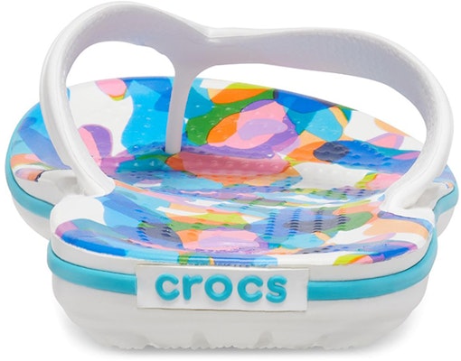 Crocs卡駱馳 Crocband 休閒拖鞋 白藍 Details for Crocs卡駱馳 Crocband 休閒拖鞋 白藍