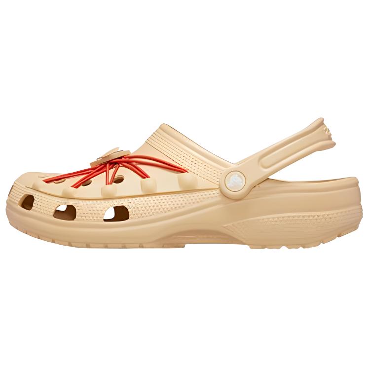 Lookbook Crocs 經典款跳繩扣涼鞋 芝麻混色 210393-0HY