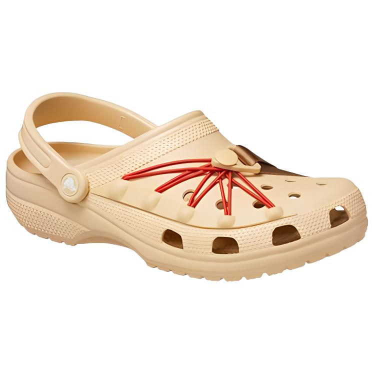 Shop Crocs 經典款跳繩扣涼鞋 芝麻混色 210393-0HY