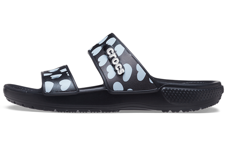 Crocs Classic Casual Fashion Unisex Black Blue Slippers 207680-066