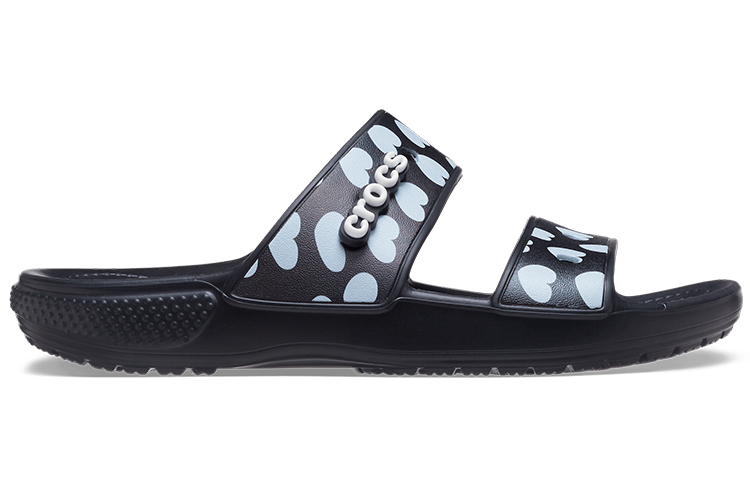 Order Crocs经典时尚男女休闲黑蓝拖鞋 207680-066