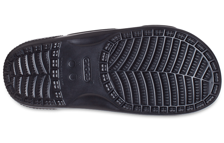 Sizing Crocs经典时尚男女休闲黑蓝拖鞋 207680-066
