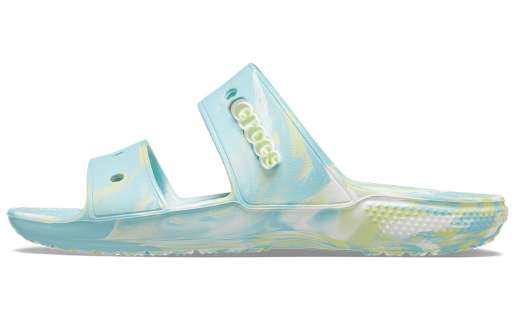 Crocs Classic Casual Fashion Unisex Blue Green Slippers 'Blue Green' 207701-4SU