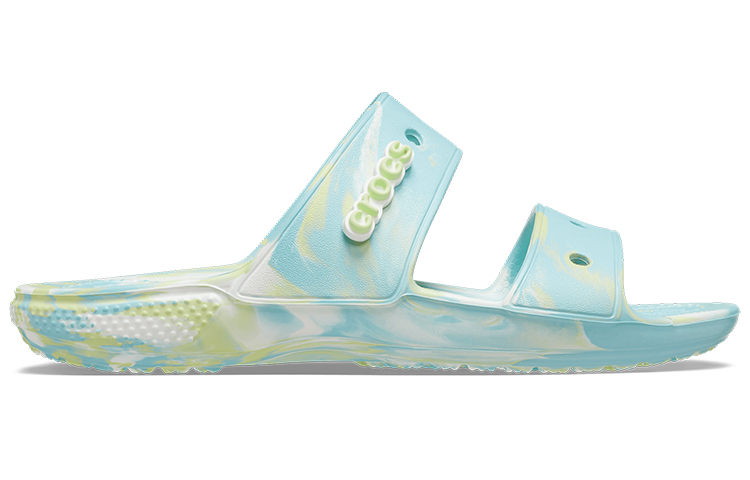 Crocs Classic Casual Fashion Unisex Blue Green Slippers 'Blue Green' 圖 2