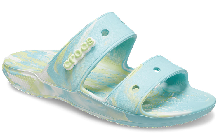 Crocs Classic Casual Fashion Unisex Blue Green Slippers 'Blue Green' 圖 3