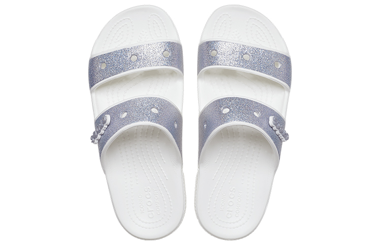 Crocs Classic Casual Fashion Unisex Silver Slippers 圖 5