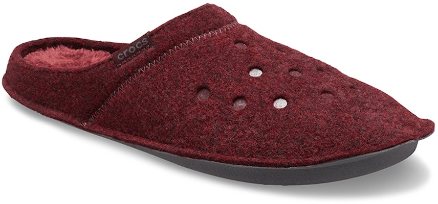 Crocs Classic Casual Thicken Stay Warm Unisex Wine Red Slippers 203600-60U Lookbook Crocs Classic Casual Thicken Stay Warm Unisex Wine Red Slippers 203600-60U