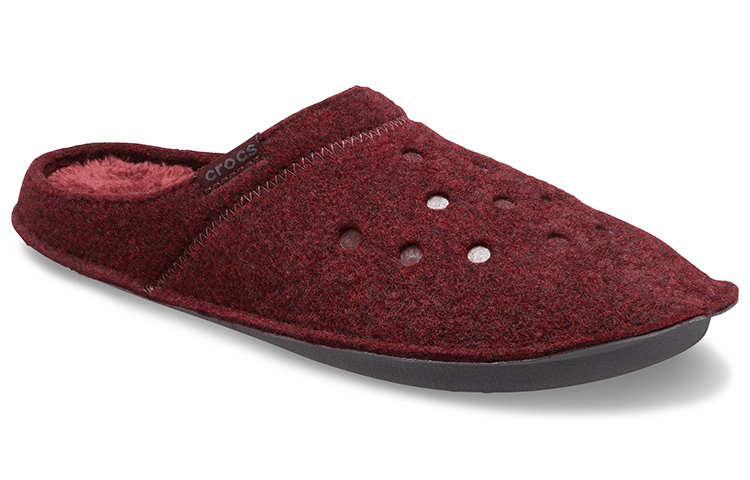 Lookbook Crocs Classic Casual Warme Unisex Pantoffels Donkerrood 203600-60U