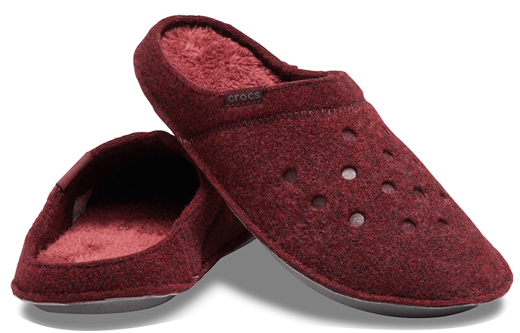 Shop Crocs Classic Casual Warme Unisex Pantoffels Donkerrood 203600-60U