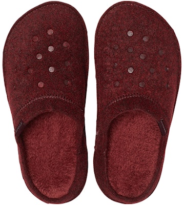 Crocs Classic Casual Thicken Stay Warm Unisex Wine Red Slippers 203600-60U Purchase Crocs Classic Casual Thicken Stay Warm Unisex Wine Red Slippers 203600-60U