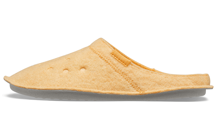 Crocs Classic Casual Thicken Stay Warm Unisex Yellow Slippers 203600-838