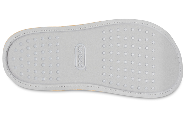 Sizing Crocs经典加厚保暖男女款黄色拖鞋 203600-838