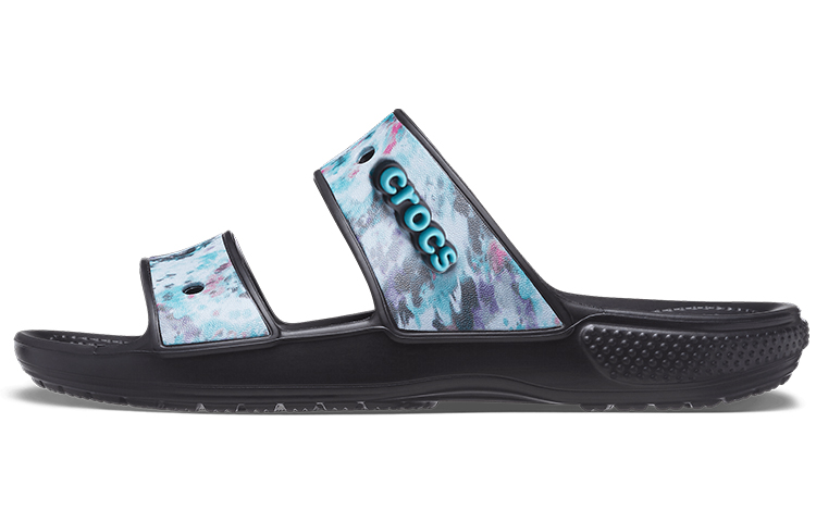 Crocs Classic Casual Unisex Blue Black Slippers 207283-988