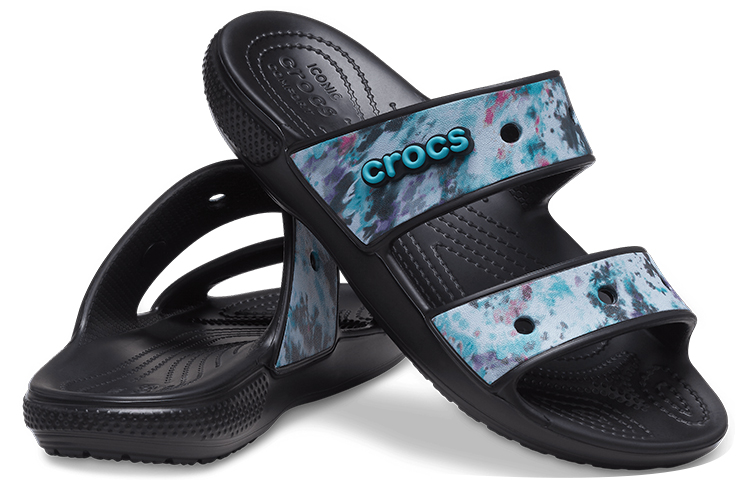 Shop Crocs Clásicos Casual Unisex Azul y Negro Zapatillas 207283-988