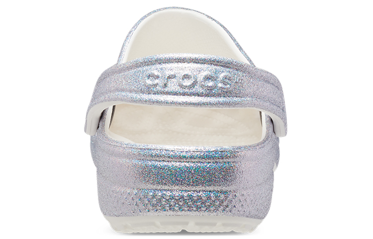 Details for Crocs Classic Casual Unisex Metallic Silver Pink Sandals 207551-90H