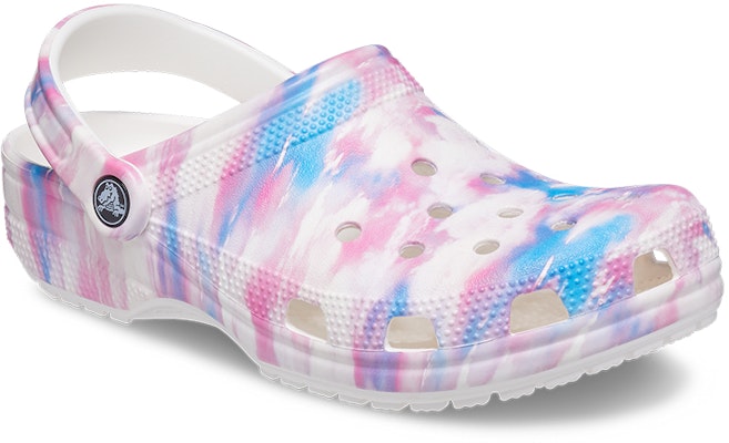 Crocs Classic Casual Unisex White Pink Blue Sandals 'White Pink Blue' 207567-94S Lookbook Crocs Classic Casual Unisex White Pink Blue Sandals 'White Pink Blue' 207567-94S