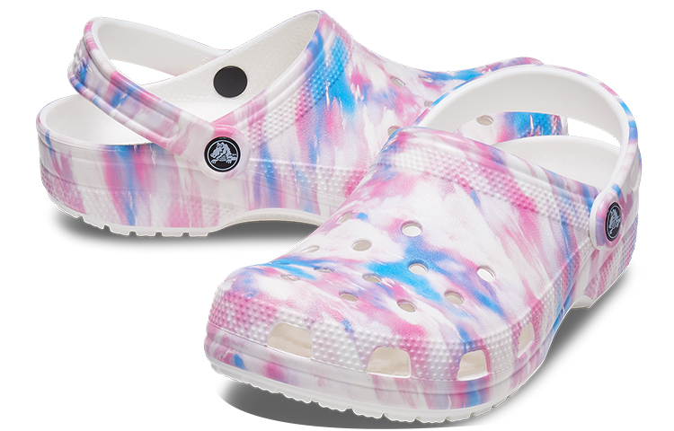 Shop Crocs Clásicas Unisex Sandalias Blanco Rosa Azul 'Blanco Rosa Azul' 207567-94S