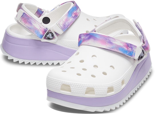 Crocs Classic Casual Unisex White Purple Sandals 'White Purple' 207772-577 Shop Crocs Classic Casual Unisex White Purple Sandals 'White Purple' 207772-577