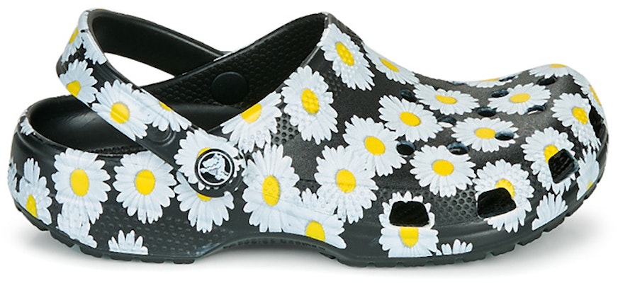 Crocs Classic clo daisy Full Print Sandals Unisex Black 206375-0ZI Order Crocs Classic clo daisy Full Print Sandals Unisex Black 206375-0ZI