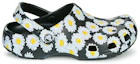 Order Sandal Unisex Crocs Classic Clo Daisy Cetakan Penuh Hitam 206375-0ZI