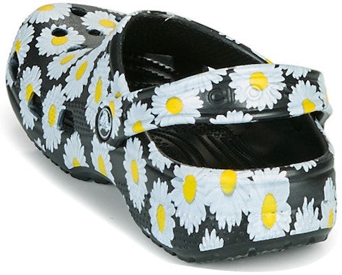 Crocs Classic clo daisy Full Print Sandals Unisex Black 206375-0ZI Details for Crocs Classic clo daisy Full Print Sandals Unisex Black 206375-0ZI
