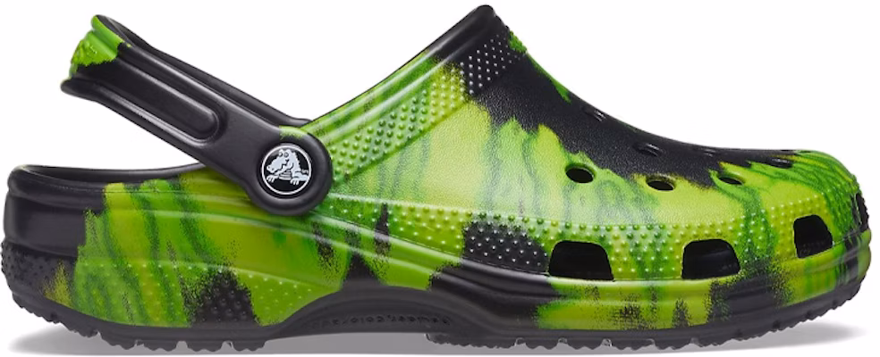 Crocs Classic Clog Tie Dye Black Lime Punch 205453-0GU Order Crocs Classic Clog Tie Dye Black Lime Punch 205453-0GU