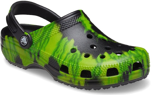 Crocs Classic Clog Tie Dye Black Lime Punch 205453-0GU Lookbook Crocs Classic Clog Tie Dye Black Lime Punch 205453-0GU
