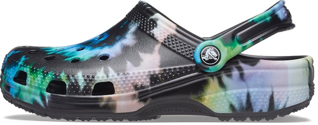Crocs Classic Clog Tie Dye Black Multi-Color 205453-0FN Buy Crocs Classic Clog Tie Dye Black Multi-Color 205453-0FN