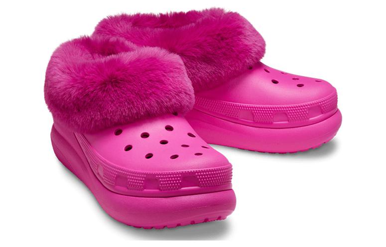 Shop (W) Crocs Furever Crush 毛绒果汁色鞋堵鞋 208446-6UB