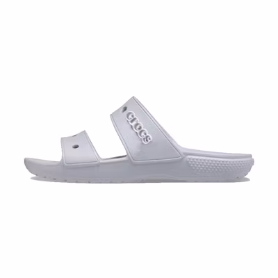 Crocs Classic Double Band Slide Sandals Light Grey 'White'