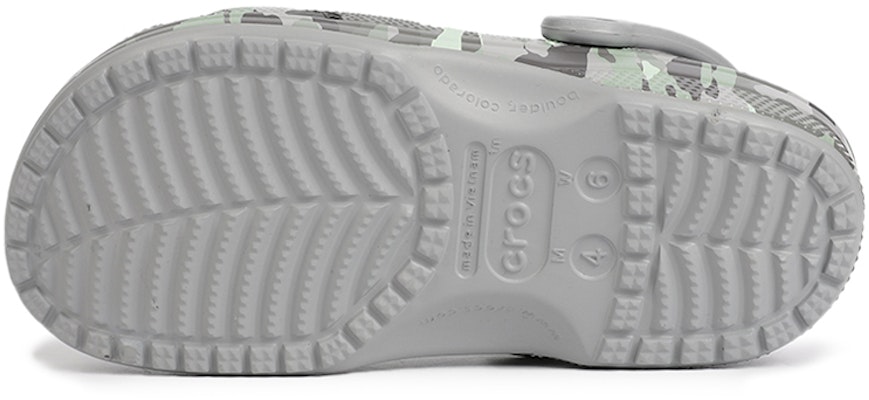 Crocs 迷彩印花 簡約休閒沙灘洞洞涼鞋 灰色 迷彩 Details for Crocs 迷彩印花 簡約休閒沙灘洞洞涼鞋 灰色 迷彩