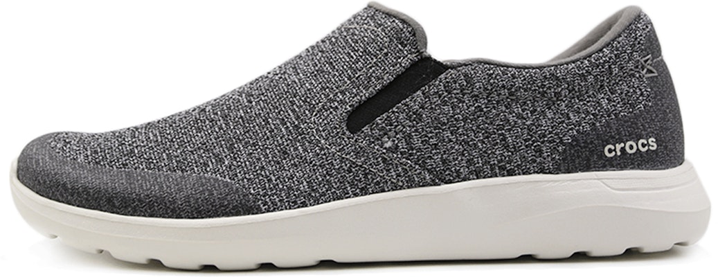 Crocs Kinsale Static Slip on Shoes Grey White 203977 01R