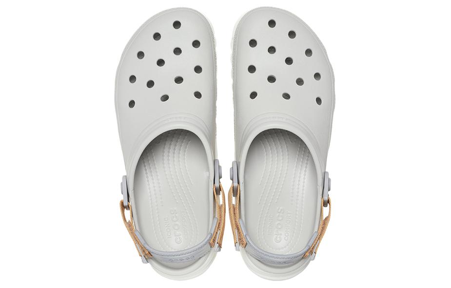 Lookbook Crocs卡樂趣 百搭舒適 洞洞鞋 男款 灰色