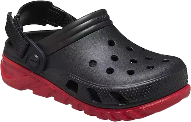 Crocs卡駱馳 戶外包頭 洞洞鞋 男女同款 黑紅 Lookbook Crocs卡駱馳 戶外包頭 洞洞鞋 男女同款 黑紅