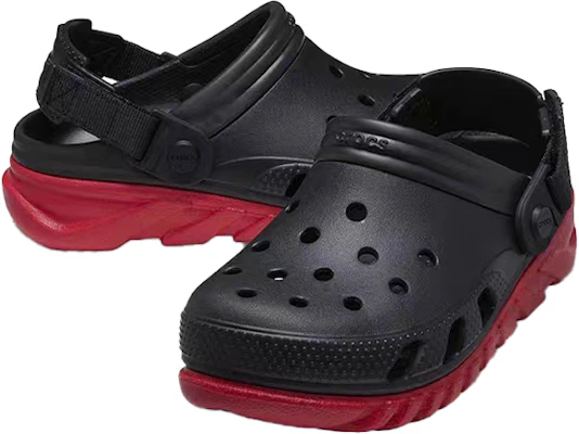 Crocs卡駱馳 戶外包頭 洞洞鞋 男女同款 黑紅 Shop Crocs卡駱馳 戶外包頭 洞洞鞋 男女同款 黑紅