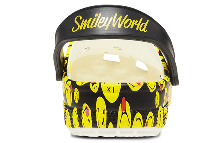 Crocs Classic Clog 'Smiley Face Black Yellow' 圖 5