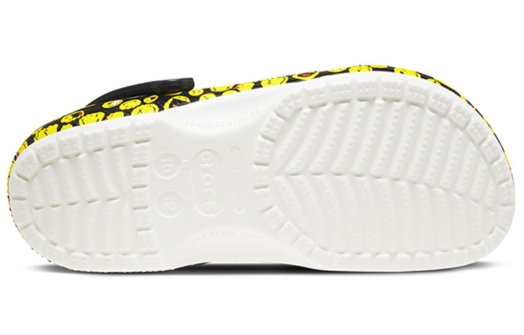 Crocs Classic Clog 'Smiley Face Black Yellow' 圖 6