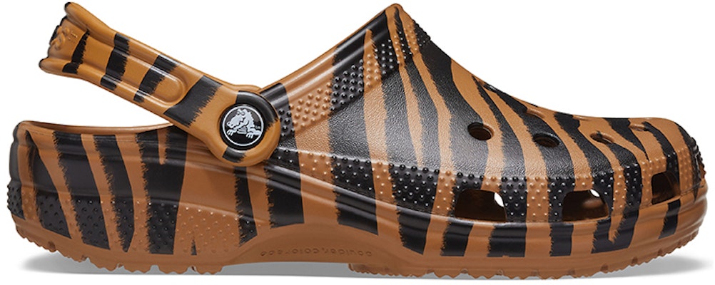 Crocs Classic clog Animal Printing Beach Tiger Stripes Yellow Sandals 206676-2ZF Order Crocs Classic clog Animal Printing Beach Tiger Stripes Yellow Sandals 206676-2ZF