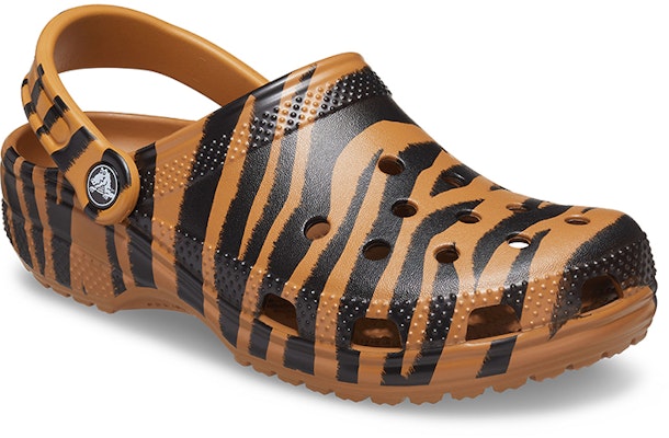 Crocs Classic clog Animal Printing Beach Tiger Stripes Yellow Sandals 206676-2ZF Lookbook Crocs Classic clog Animal Printing Beach Tiger Stripes Yellow Sandals 206676-2ZF
